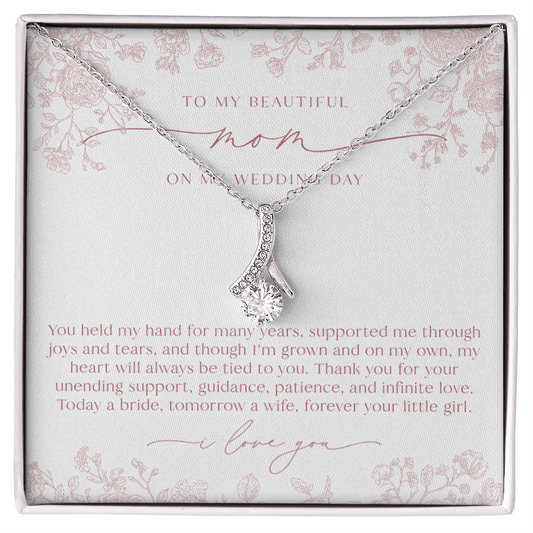 Mother of the Bride Necklace | Blush Chinoiserie Floral