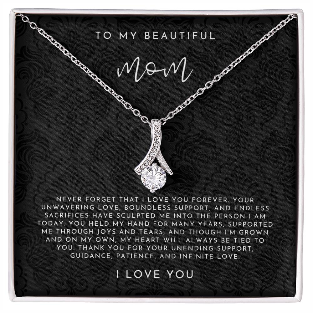 To My Beautiful Mom Necklace