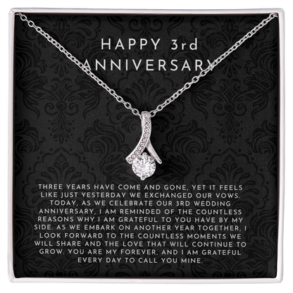 3 Year Anniversary Gift, 3rd Anniversary Gift For Wife