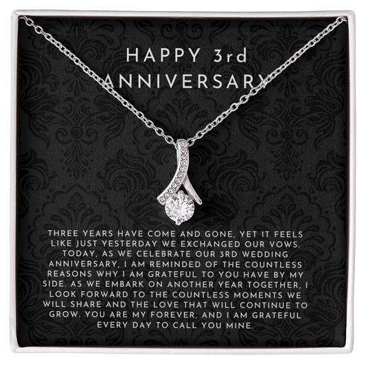3 Year Anniversary Gift, 3rd Anniversary Gift For Wife