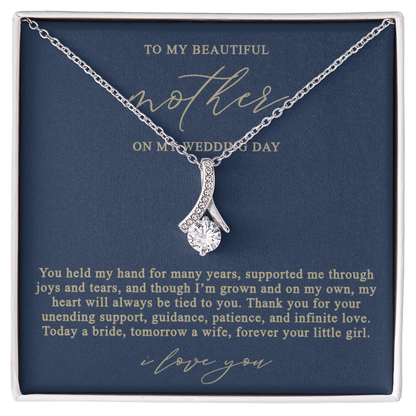 Mother of the Bride Necklace | Navy and Gold