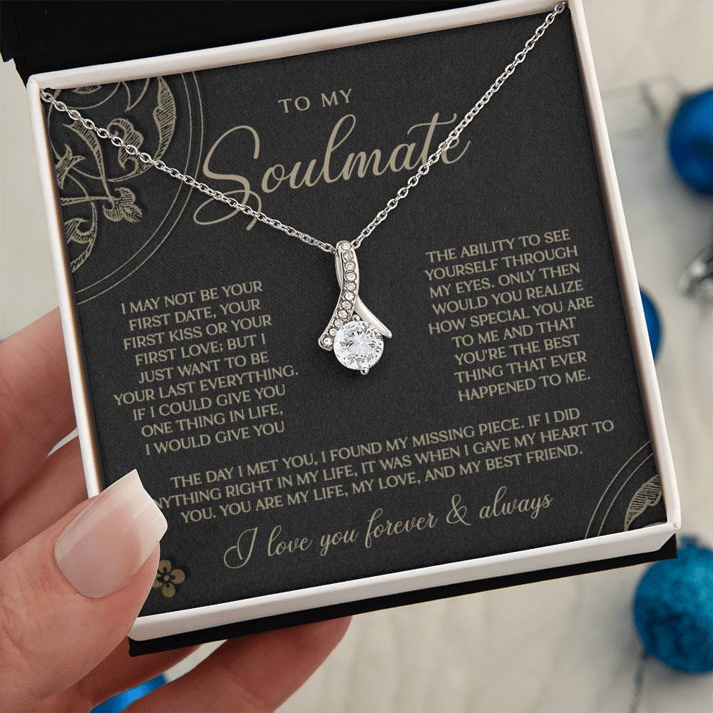 Gold & Black Forever Soulmate Necklace