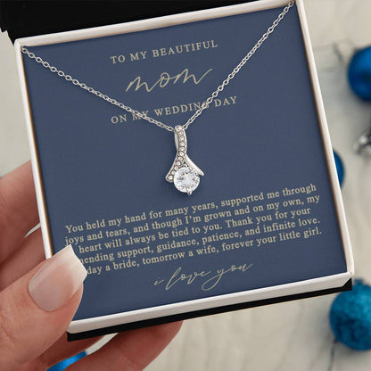 Mother of the Bride Necklace | Mom Navy and Gold