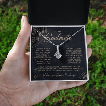 Gold & Black Forever Soulmate Necklace