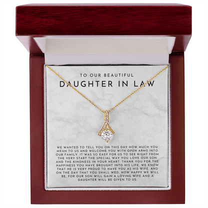 To Our Daughter In Law Wedding Gift