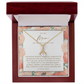 Mom Wedding Day Necklace | Forever Your Girl Peachy Floral