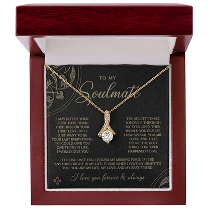 Gold & Black Forever Soulmate Necklace