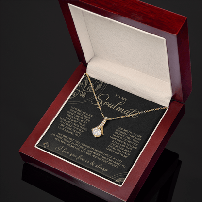 Gold & Black Forever Soulmate Necklace