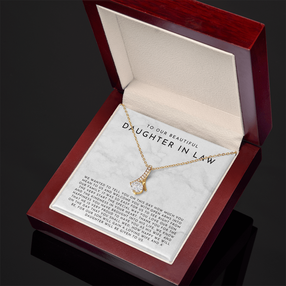 To Our Daughter In Law Wedding Gift