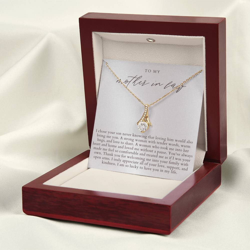 To My Mother In Law Necklace | Elegant Pearlescence