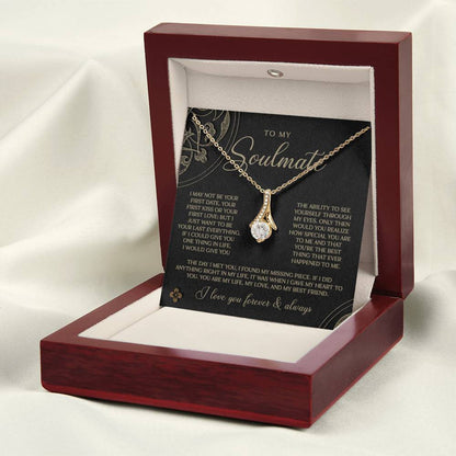 Gold & Black Forever Soulmate Necklace