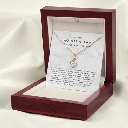 To My Mother In Law On Our Wedding Day Gift
