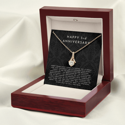 3 Year Anniversary Gift, 3rd Anniversary Gift For Wife