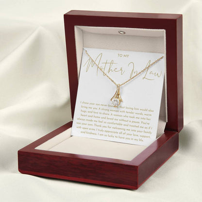 Mother In Law Gift (I Chose Your Son) Alluring Beauty Necklace - Heartfelt Collection