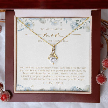 Mother of the Bride Necklace | Dusty Blue Floral