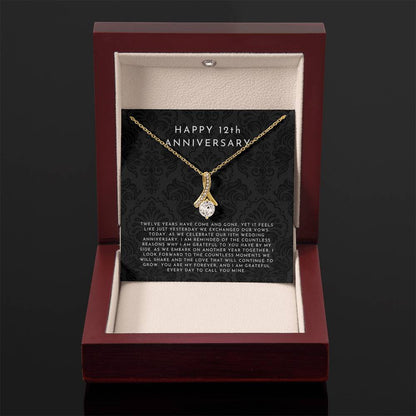 12 Year Anniversary Gift, 12th Anniversary Gift For Wife