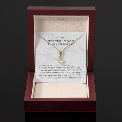 To My Mother In Law On Our Wedding Day Gift