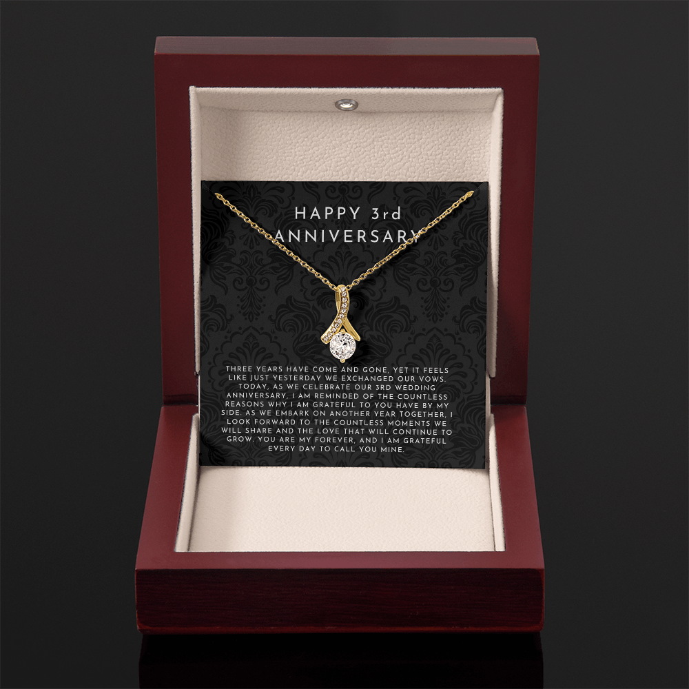 3 Year Anniversary Gift, 3rd Anniversary Gift For Wife