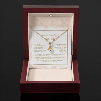 To My Beautiful Wife - Alluring Beauty Necklace