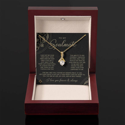 Gold & Black Forever Soulmate Necklace