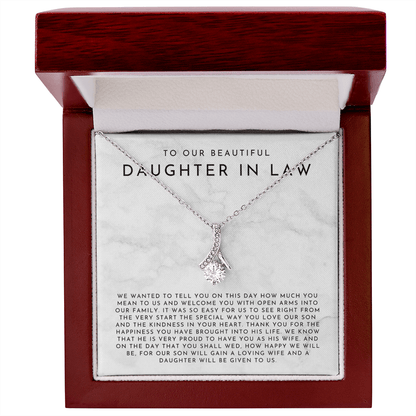 To Our Daughter In Law Wedding Gift
