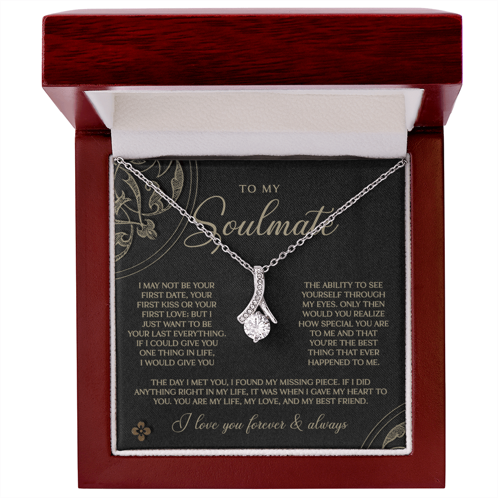 Gold & Black Forever Soulmate Necklace