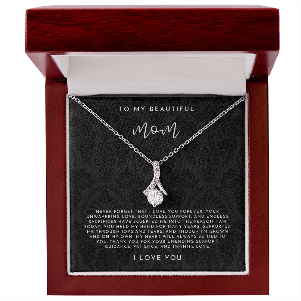 To My Beautiful Mom Necklace