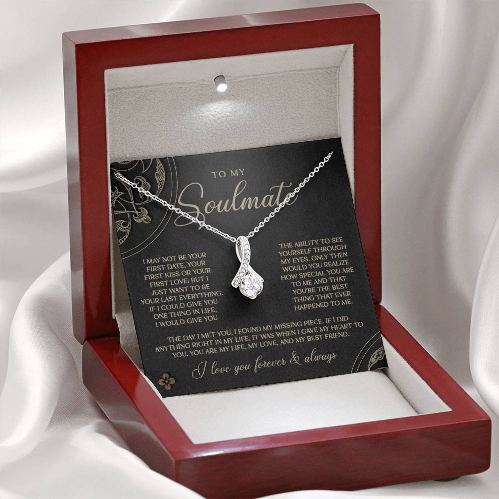 Gold & Black Forever Soulmate Necklace