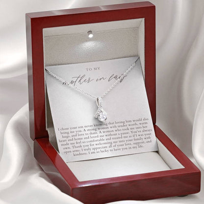 To My Mother In Law Necklace | Elegant Pearlescence