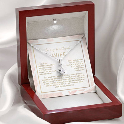 To My Beautiful Wife - Alluring Beauty Necklace