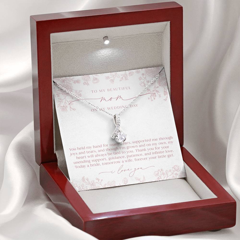 Mother of the Bride Necklace | Blush Chinoiserie Floral