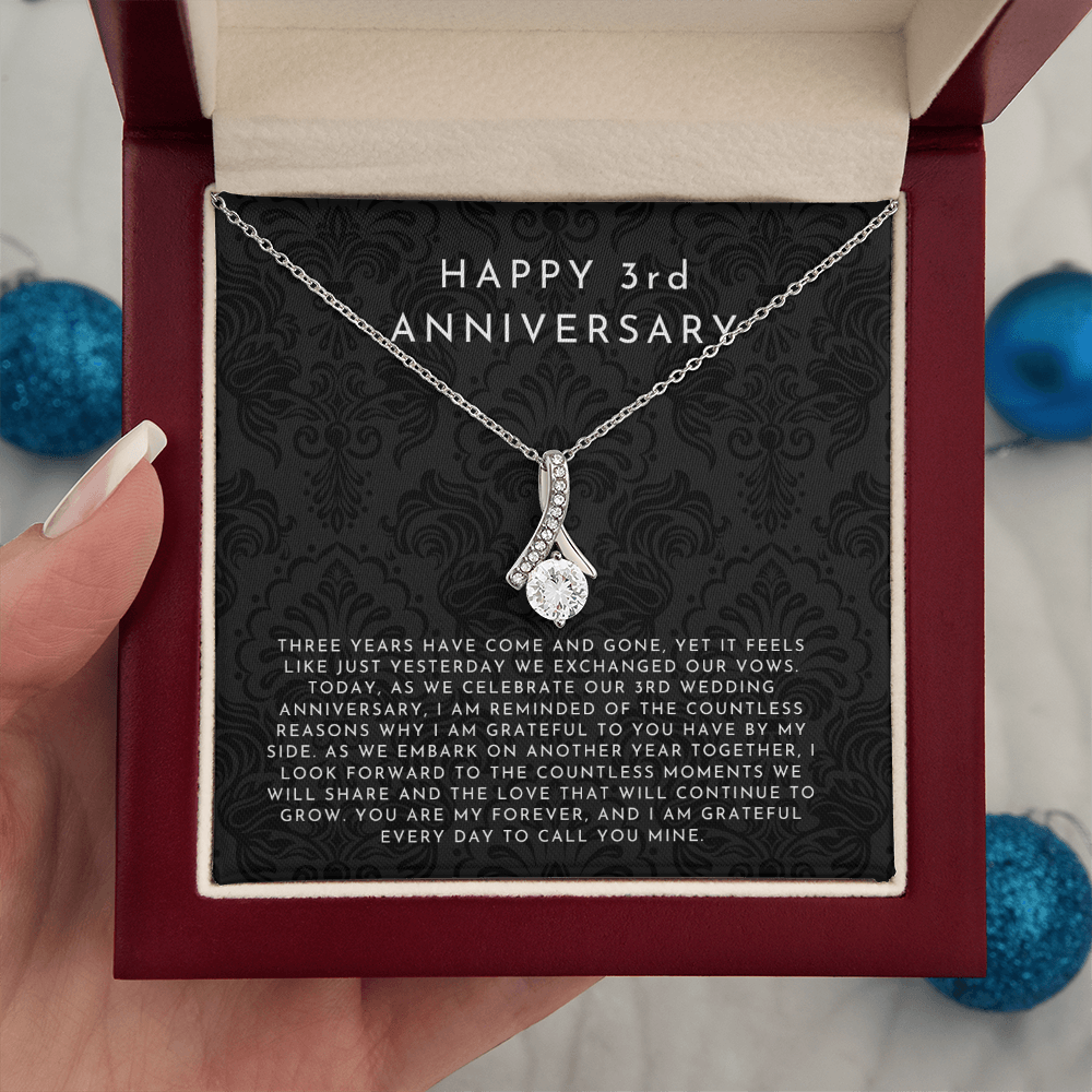 3 Year Anniversary Gift, 3rd Anniversary Gift For Wife