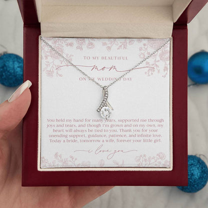 Mother of the Bride Necklace | Blush Chinoiserie Floral