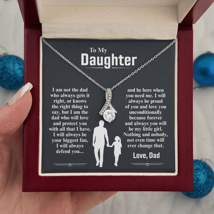 To My Daughter Necklace (I Am The Dad Who Will Love You)