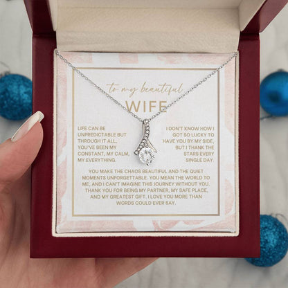 To My Beautiful Wife - Alluring Beauty Necklace