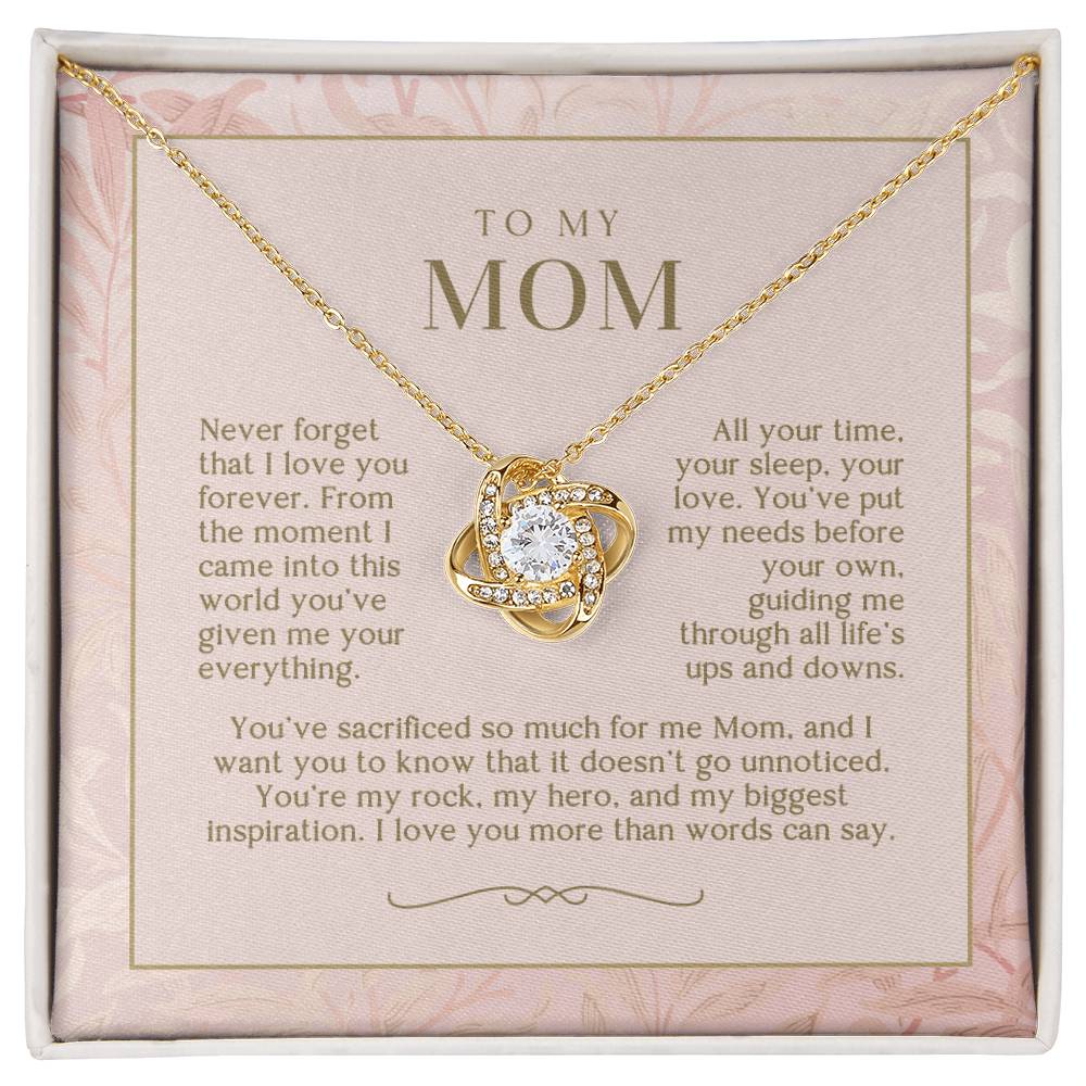 Blush Love You Forever Mom Necklace