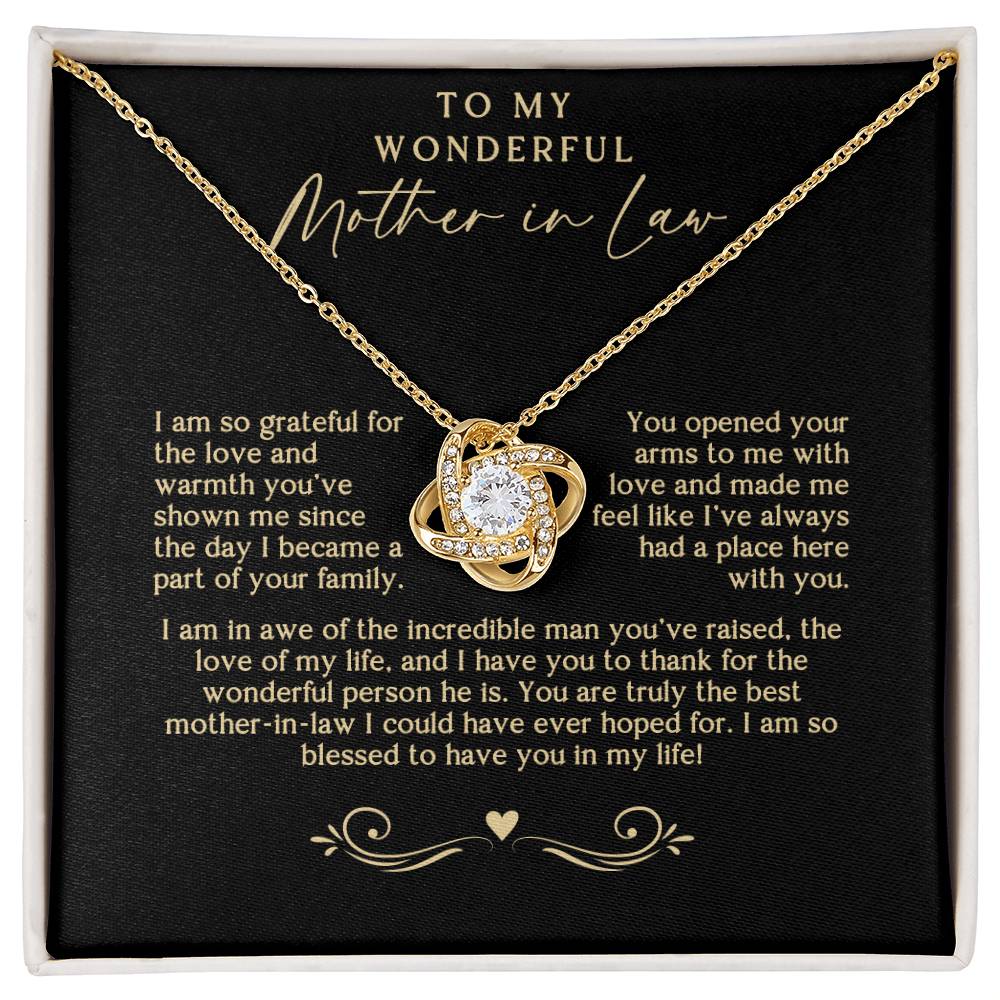 Black and Gold Mother In Law Necklace