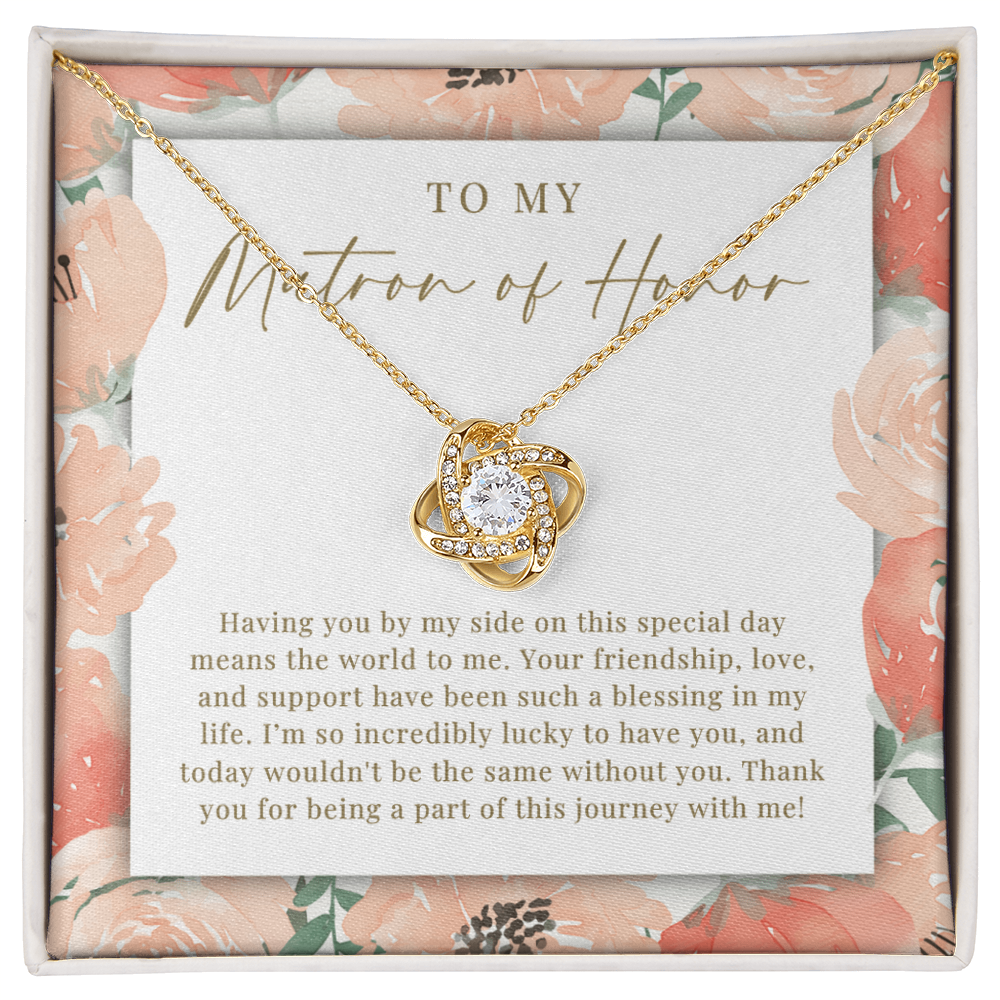 Matron Of Honor Necklace | Such A Blessing Peachy Floral