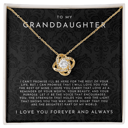 To My Granddaughter Necklace
