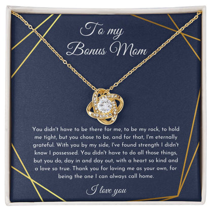 To My Bonus Mom Necklace, Step Mom Gift