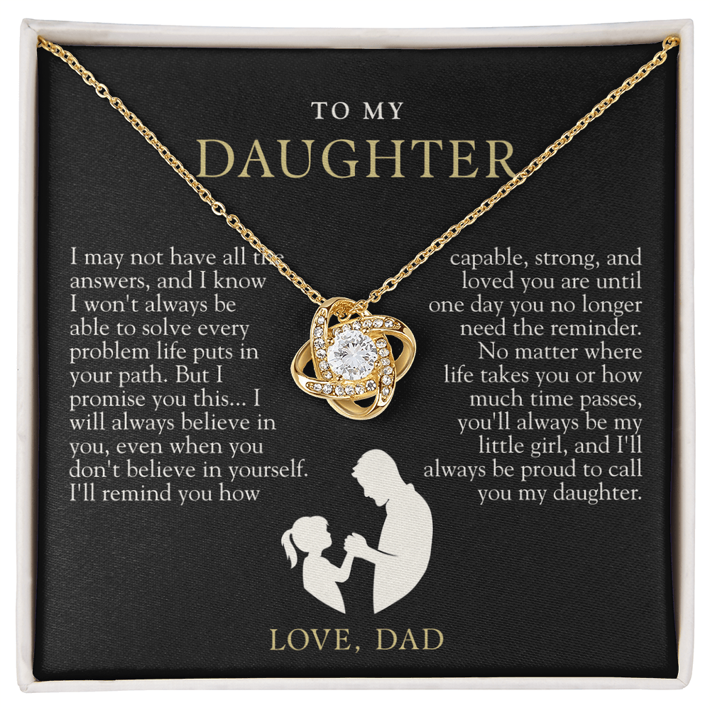To My Daughter From Dad | Always Proud Black & Gold