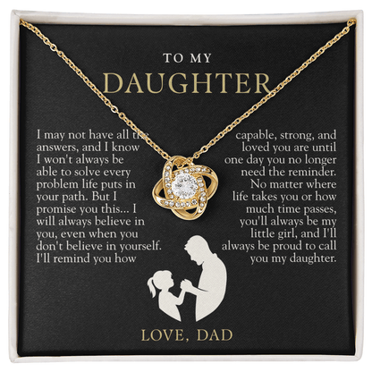 To My Daughter From Dad | Always Proud Black & Gold