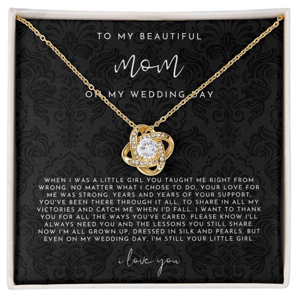 To My Mom On My Wedding Day Necklace