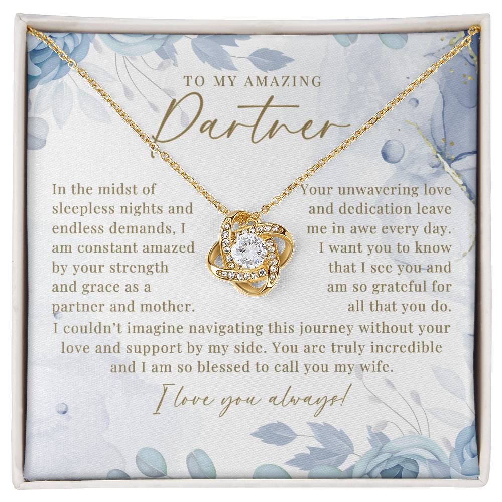 Dusty Blue Partner & Mother Necklace