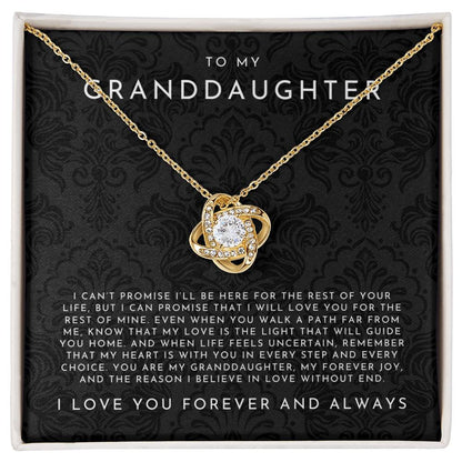 To My Granddaughter Necklace