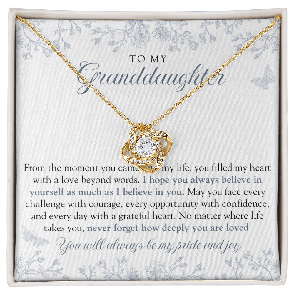 To My Granddaughter | Always Believe Blue Chinoiserie