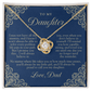 To My Daughter From Dad | Always My Little Girl Navy & Gold