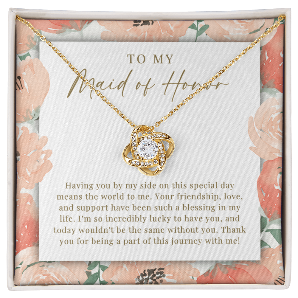 Maid Of Honor Necklace | Such A Blessing Peachy Floral