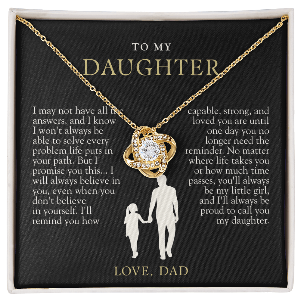 To My Daughter | Always Proud Black & Gold