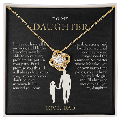 To My Daughter | Always Proud Black & Gold